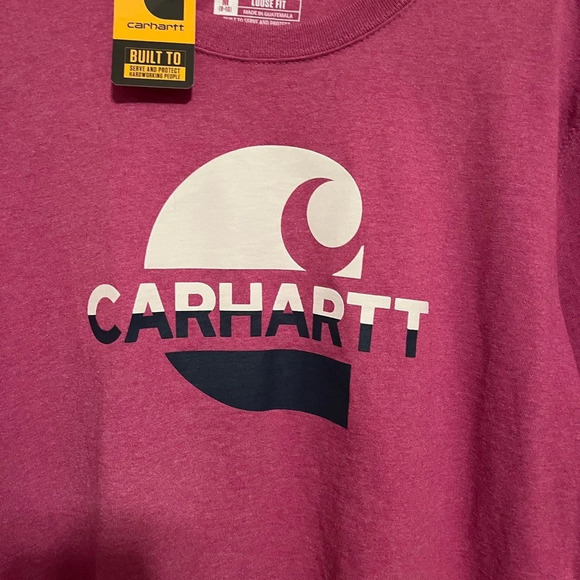 CARHARTT~TEE~PINK~NWT~M~8-10 - Picture 3 of 5